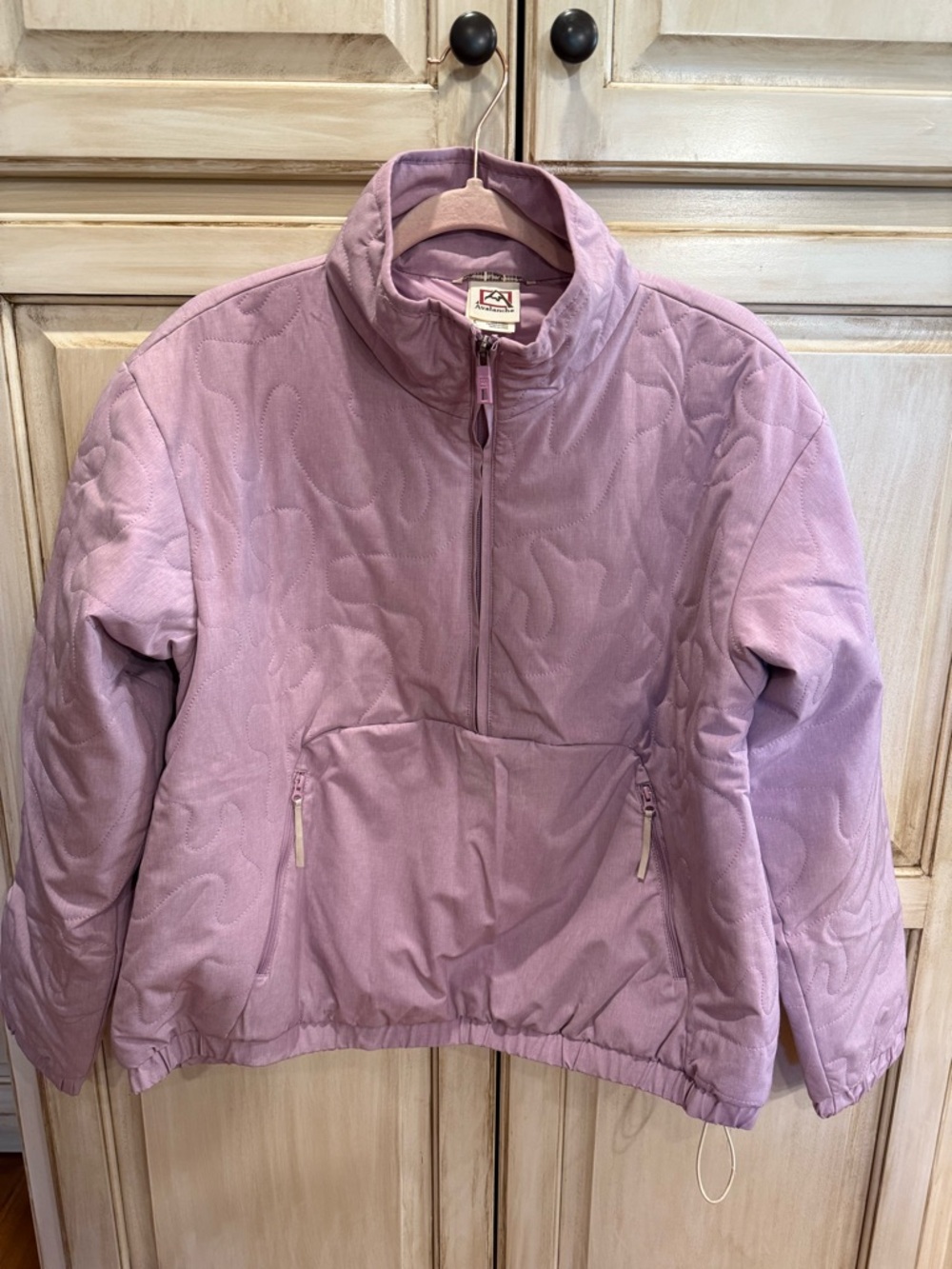 Avalanche Lavender Quilted Zip-Front Pullover